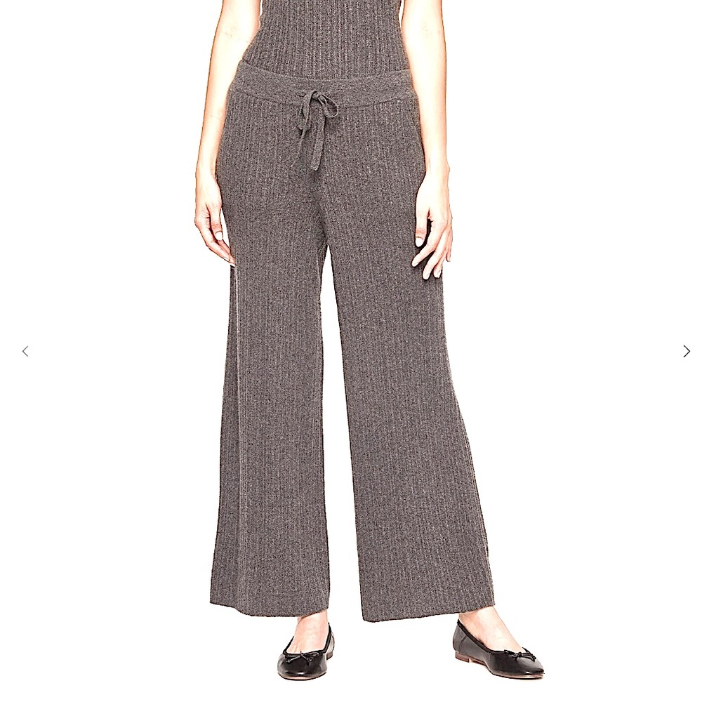 Cashmere Project Ribbed Wide Leg Pants